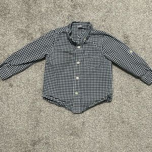 Gap 3T Gingham Button Up
